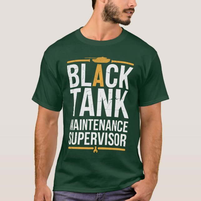 Black Tank Maintenance Supervisor Funny Fathers Da (Front)