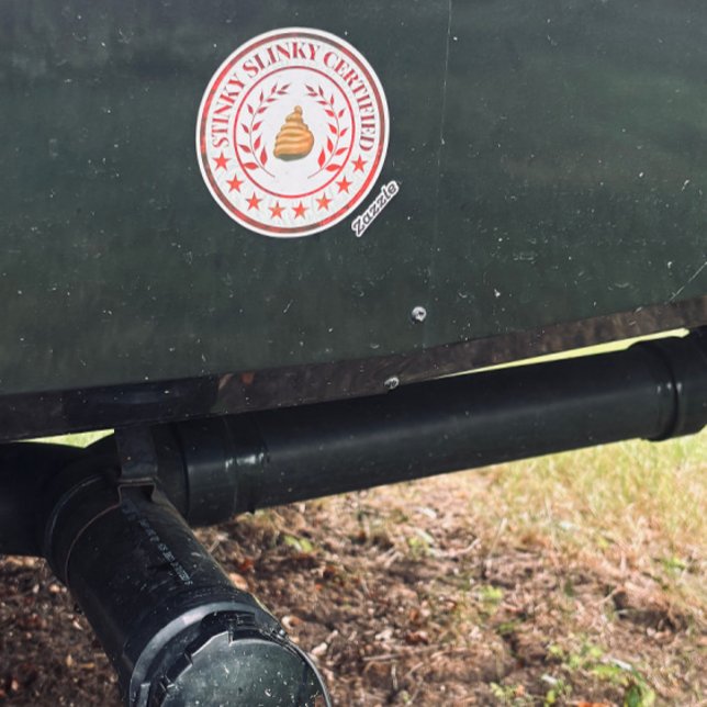 Black Tank Stinky Slinky Certified RV Sticker (Creator Uploaded)