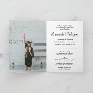 Black Tassel Graduation Announcement