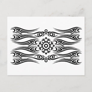 Black Tattoo Tribal 1 Postcard