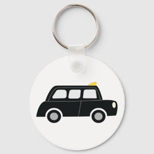 Black Taxi Key Ring