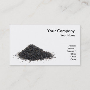 Black tea business card