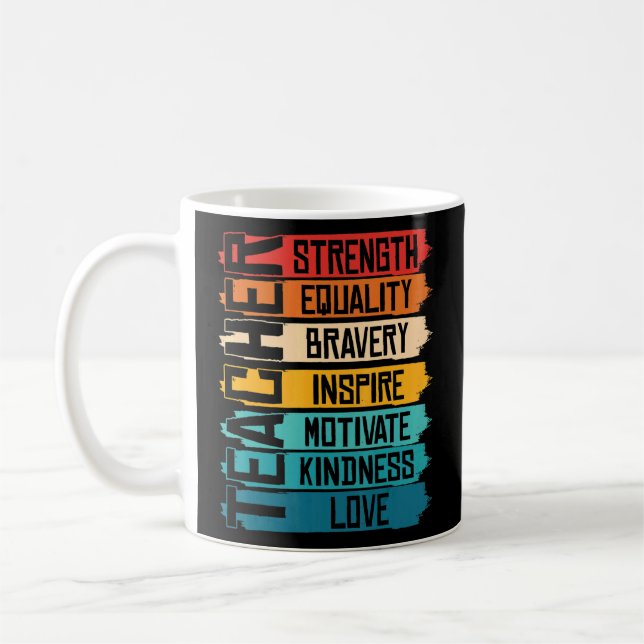 Black Teacher Educator African American Black Hist Coffee Mug (Left)
