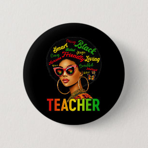 Black Teacher Magic Black History Education Melani 6 Cm Round Badge
