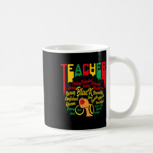 Black Teacher Magic Black History Education Melani Coffee Mug