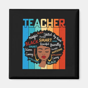 Black Teacher Magic Black History Education Melani Magnet