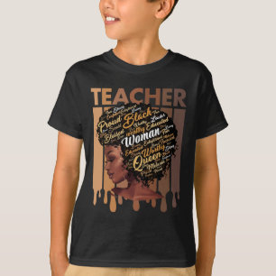 Black Teacher Magic Black History Education Melani T-Shirt