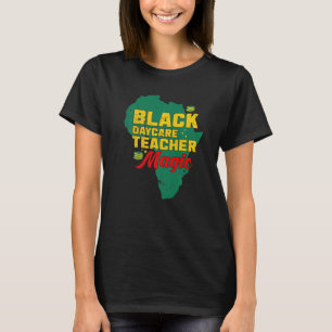 Black Teacher Magic  Melanin Pride Black History M T-Shirt