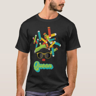 Black teacher queen strong black African woman T-Shirt
