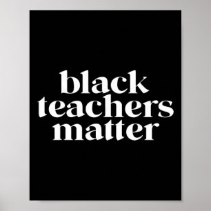 Black Teachers Problem Vintage History Month Educa Poster