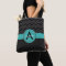 Black Teal Chevron
