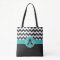 Black Teal Chevron
