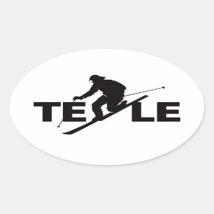Black TELE Logo Sticker