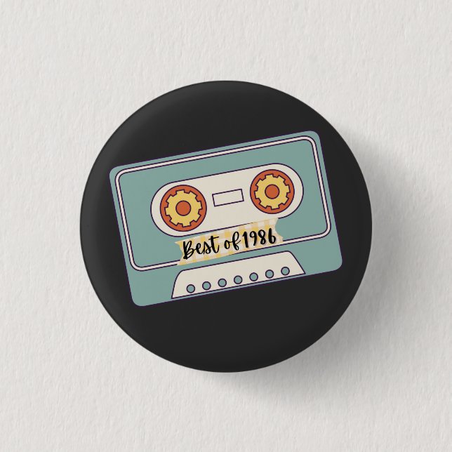 black templete T-Shirt 3 Cm Round Badge (Front)