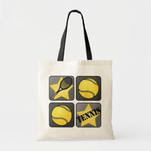 Black Tennis Tote Bag