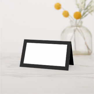 Black Tent Style Place Cards