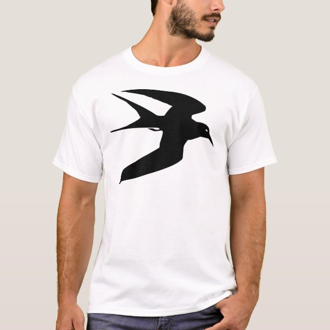Black Tern Bird In Flight T-Shirt (Front)