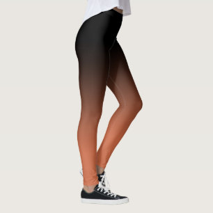 Black Terracotta Ombre Leggings