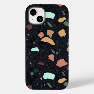 Black Terrazzo Pattern Case-Mate iPhone 14 Plus Case