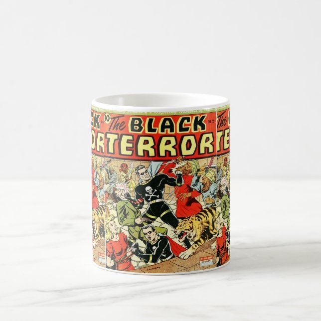 Black Terror Comic Coffee Mug (Center)