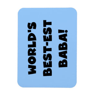 Black Text Best-est Baba T-shirts and Gifts Magnet