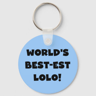Black Text Best-est Lolo T-shirts and Gifts Key Ring