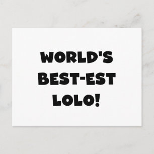 Black Text Best-est Lolo T-shirts and Gifts Postcard