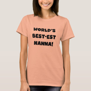 Black Text Best-est Nanna T-shirts and Gifts