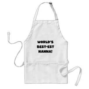 Black Text Best-est Nanna T-shirts and Gifts Standard Apron