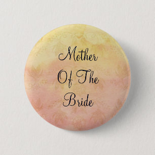 Black Text Mother of Bride Button