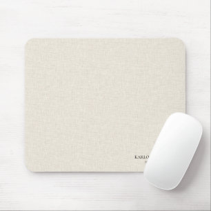 Black Text On Beige Linen Immigration Attorney Mouse Pad