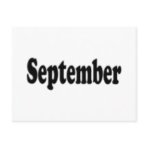 Black Text  September