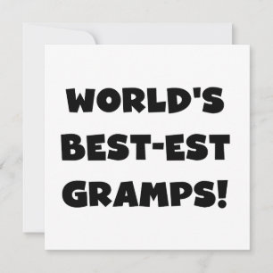 Black Text World's Best-est Gramps Gifts