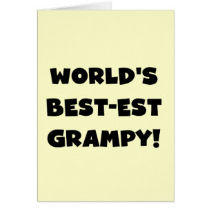 Black Text World's Best-est Grampy Gifts