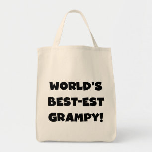 Black Text World's Best-est Grampy Gifts Tote Bag