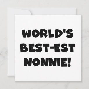Black Text World's Best-est Nonnie Gifts