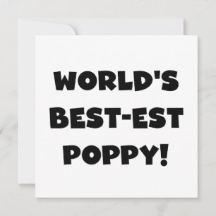 Black Text World's Best-est Poppy Gifts