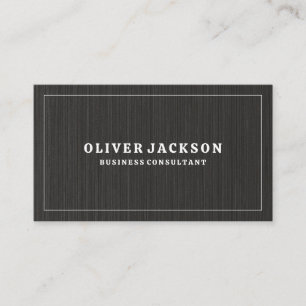 Black Texture Background White Border Business Card