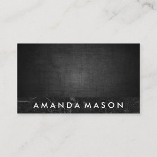 Black Texture   Black Slate Marble Business Card