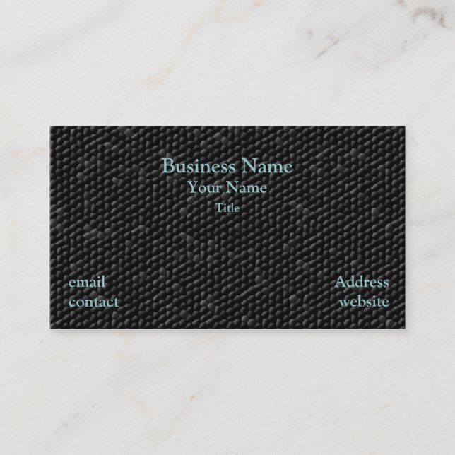 Black Texture Business Card (Front)