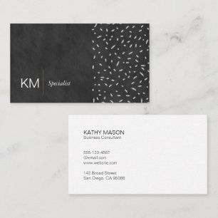 Black Texture   Simple   Artistic Patterns Business Card