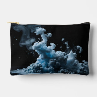 Black & Tha Smoke Abstract Accessory Pouch