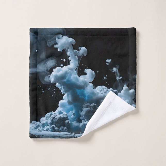 Black & Tha Smoke Abstract  Wash Cloth (Wash Cloth)