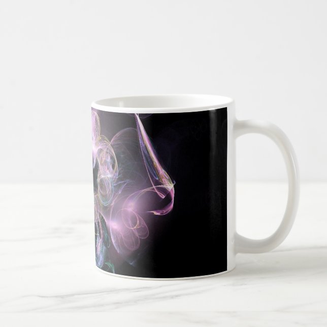 Black & Tha Smoke Modern Abstract  Coffee Mug (Right)