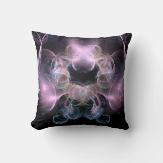 Black & Tha Smoke Modern Abstract Cushion