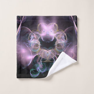 Black & Tha Smoke Modern Abstract Wash Cloth