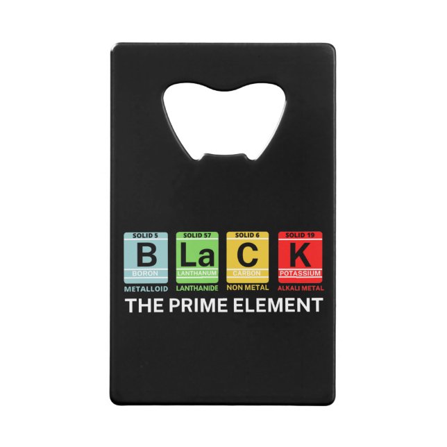 Black The Prime Element Black History (Front)