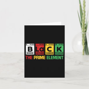 Black The Prime Element Black History Month Africa Card