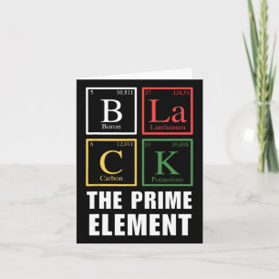 Black The Prime Element Black History Month Period Card