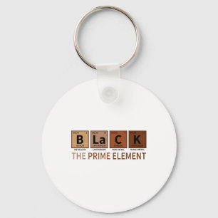 Black The Prime Element Black History Month Period Key Ring